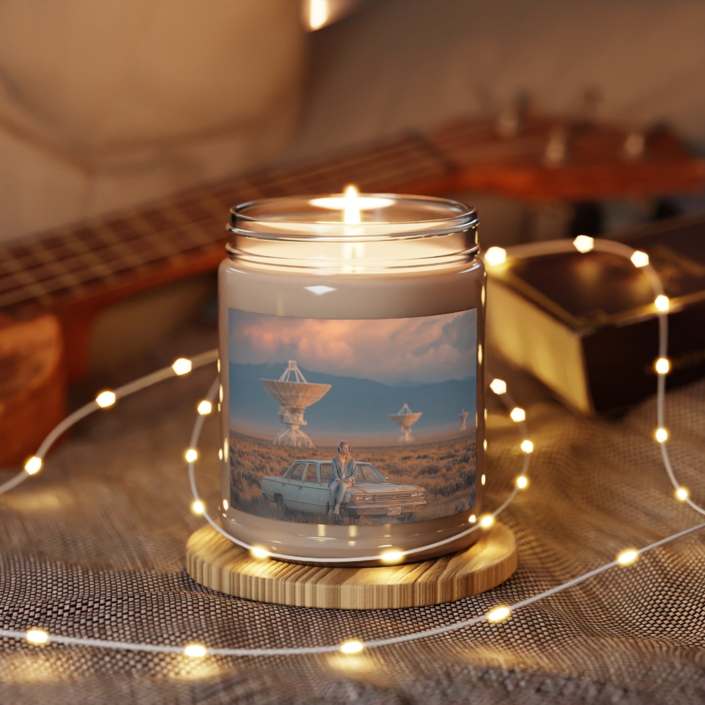 Desert Radio Signal Scented Soy Candles with White Lid, 9oz – Sunset Transmission Station
