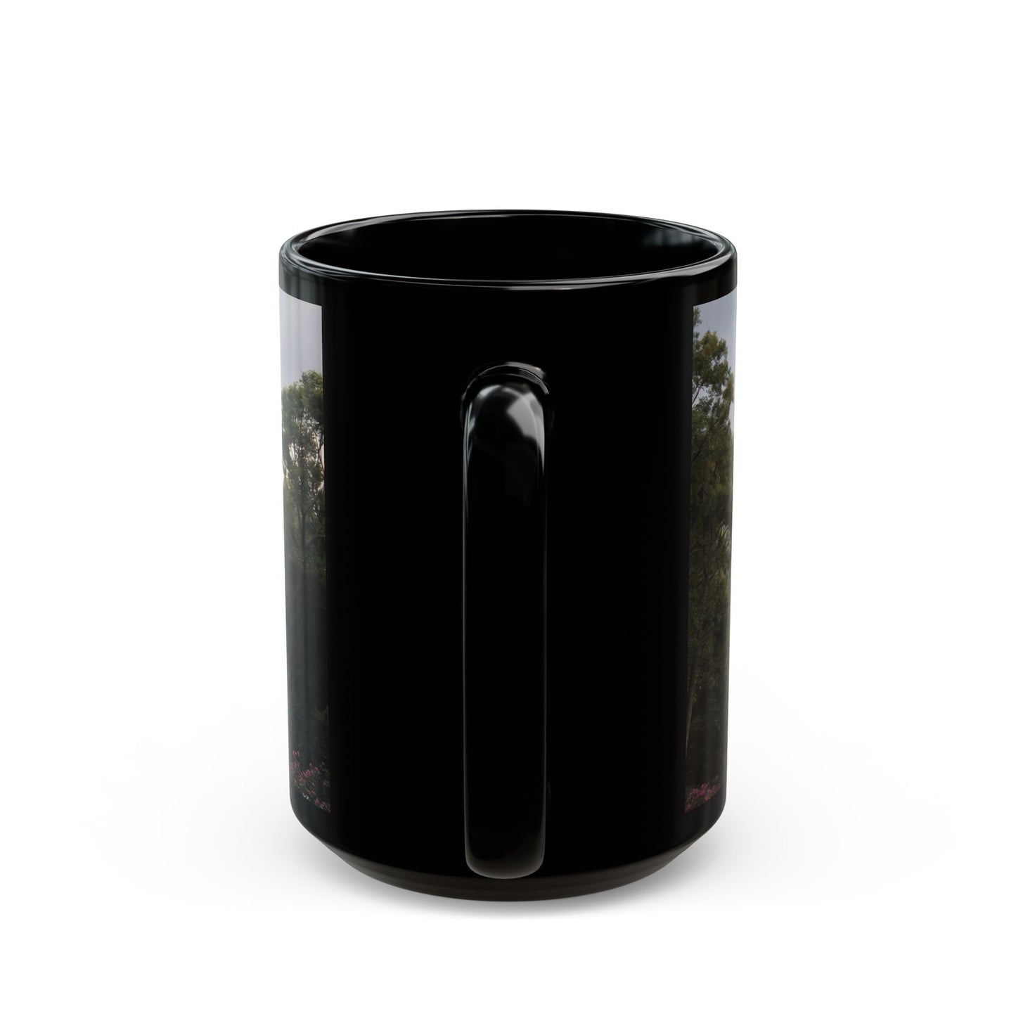Rose-Spangled Castle Mug – Twilight Bloom Sanctuary