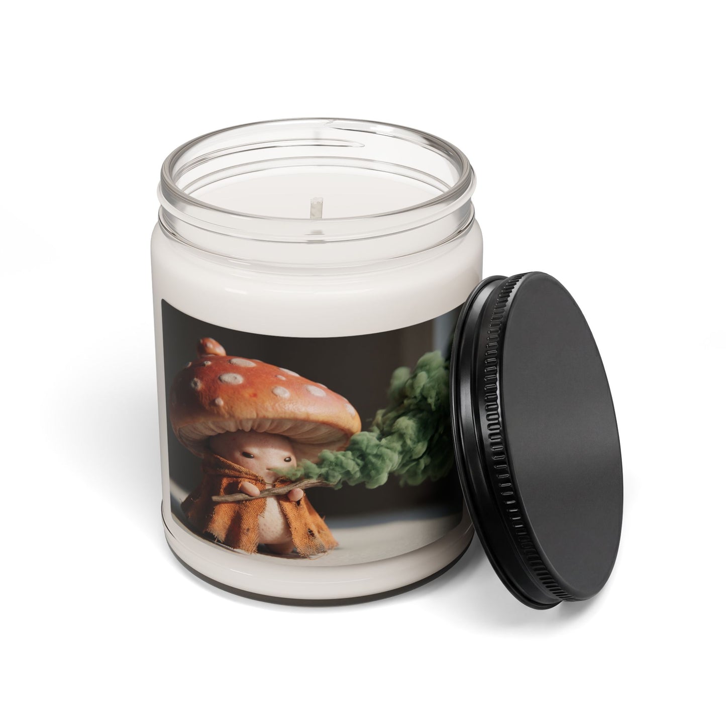 Mushroom Wiseman Scented Soy Candle, 9oz – Verdant Whispers from the Woodland