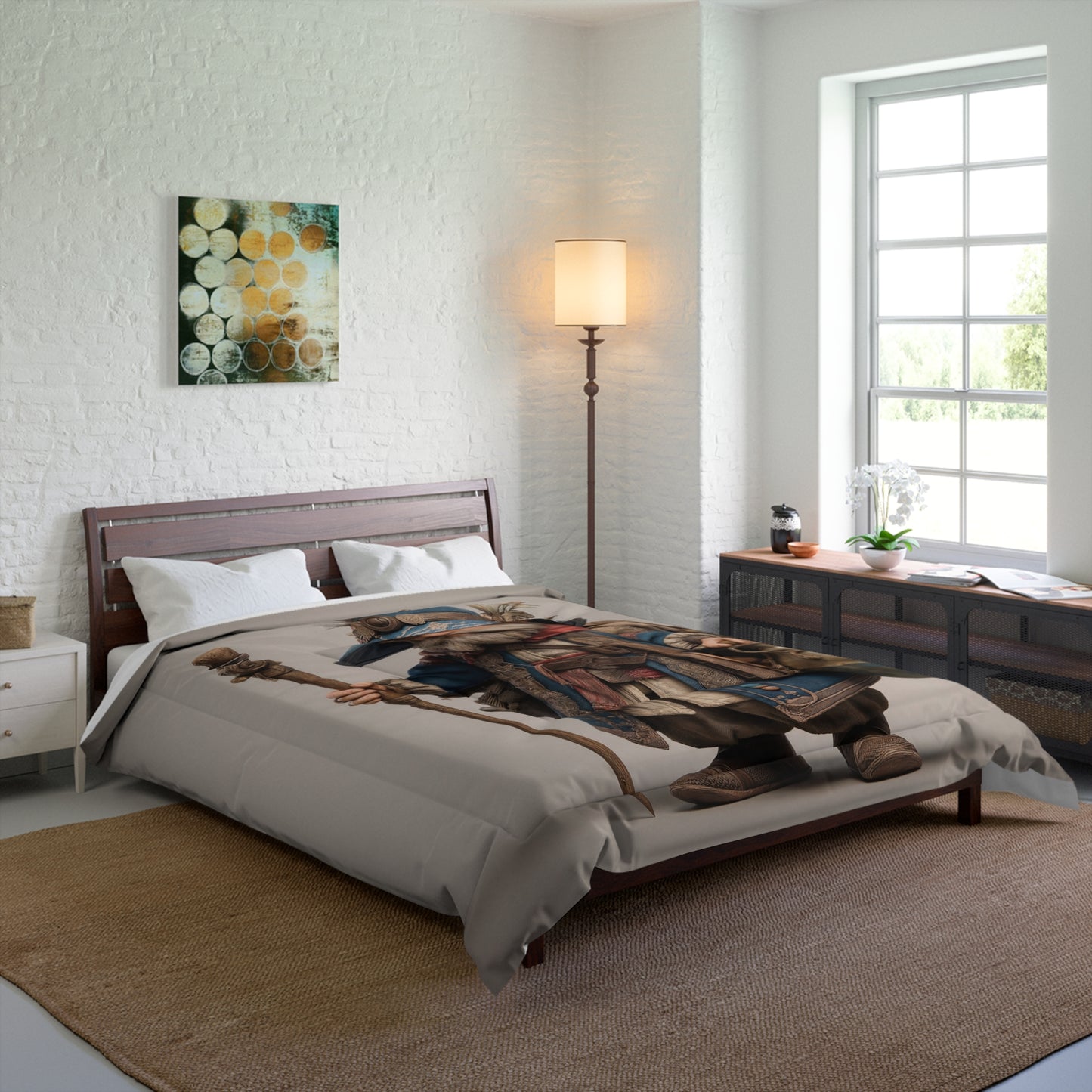 Wandering Wizard Comforter – Whimsical Traveler’s Journey Dreamscape