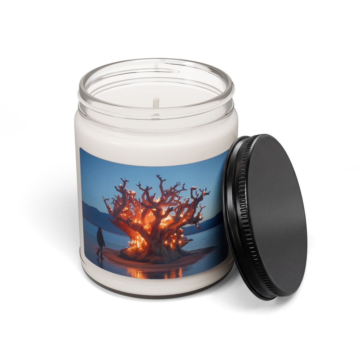 Burning Oracle Tree Scented Soy Candle, 9oz – Warmth in the Stillness