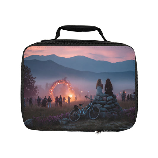 Twilight Festival Friends Lunch Bag – Pink Sky & Stone Sentinel