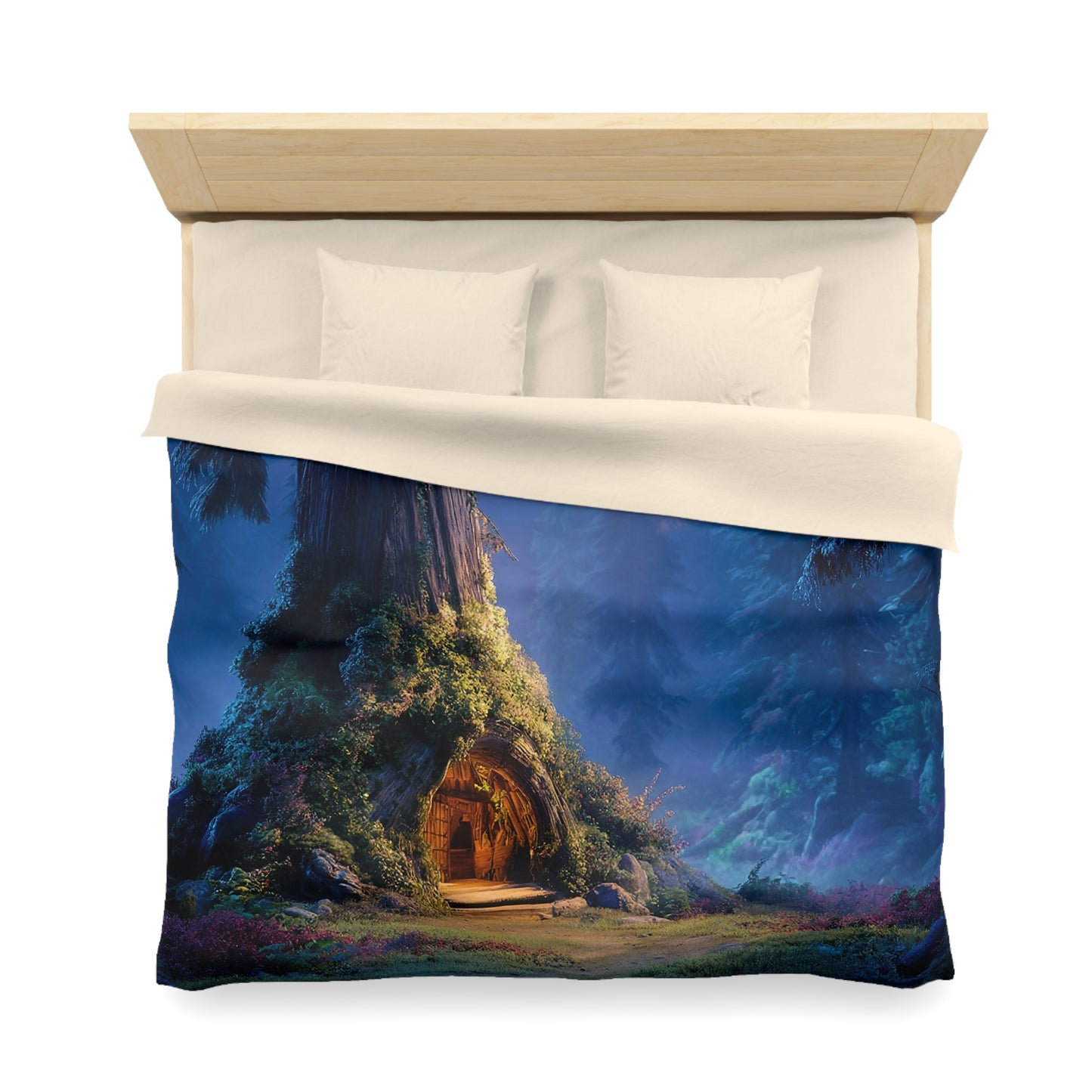 Ancient Treehouse Duvet Cover – Whispering Woods Sanctuary