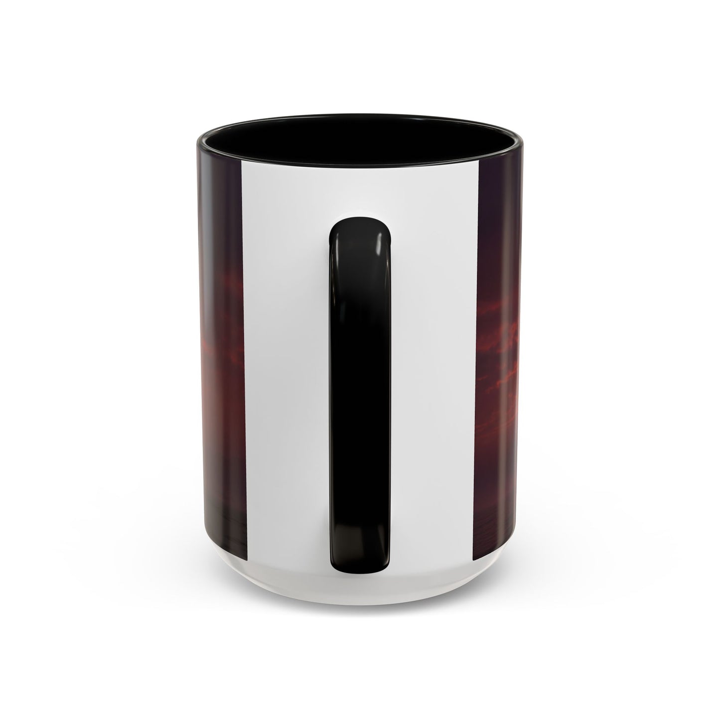 Twilight Stairway Accent Coffee Mug (11, 15oz) – Crimson Moonlit Ascension