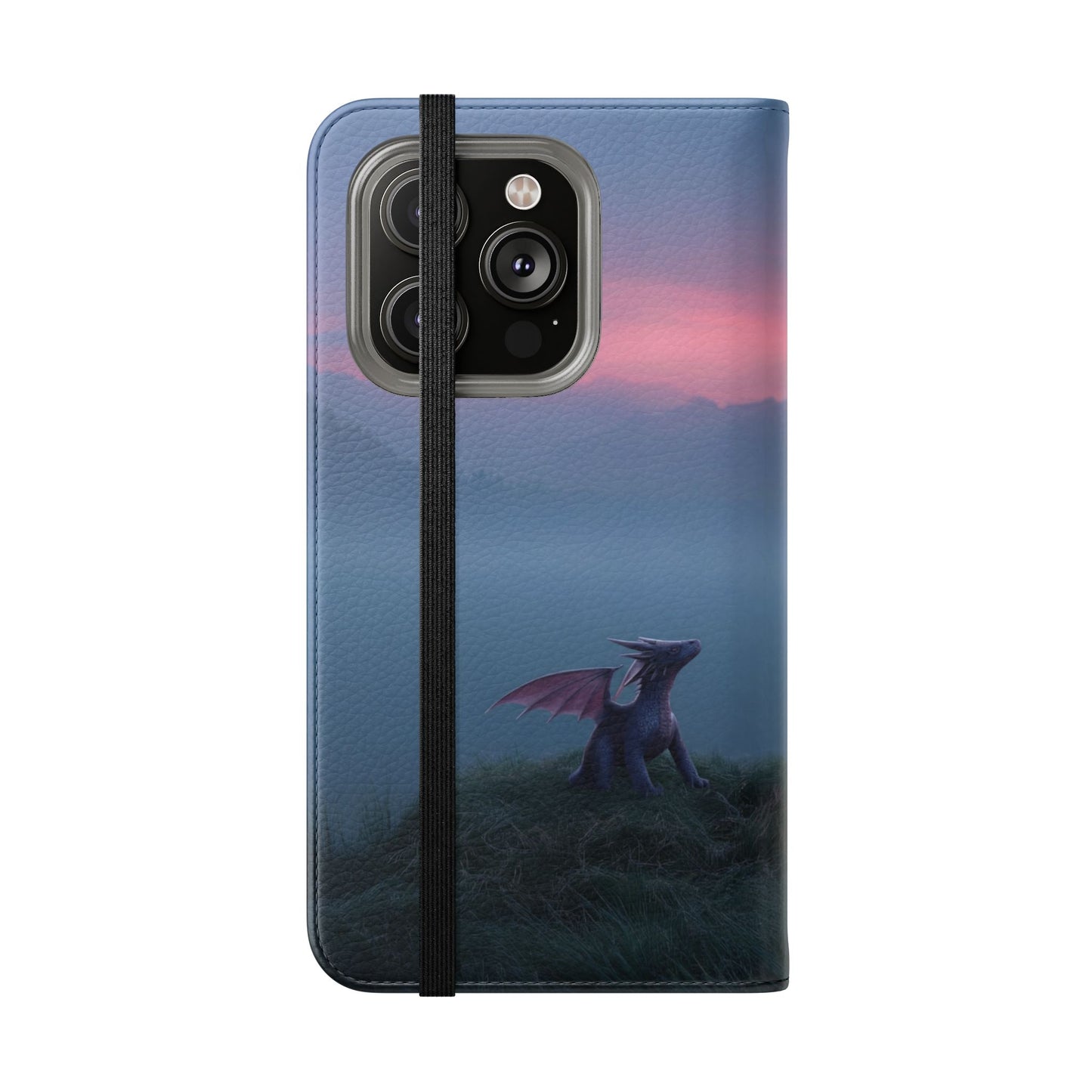Silent Guardian Flip Cases – Misty Dawn Warrior and Dragon Companion
