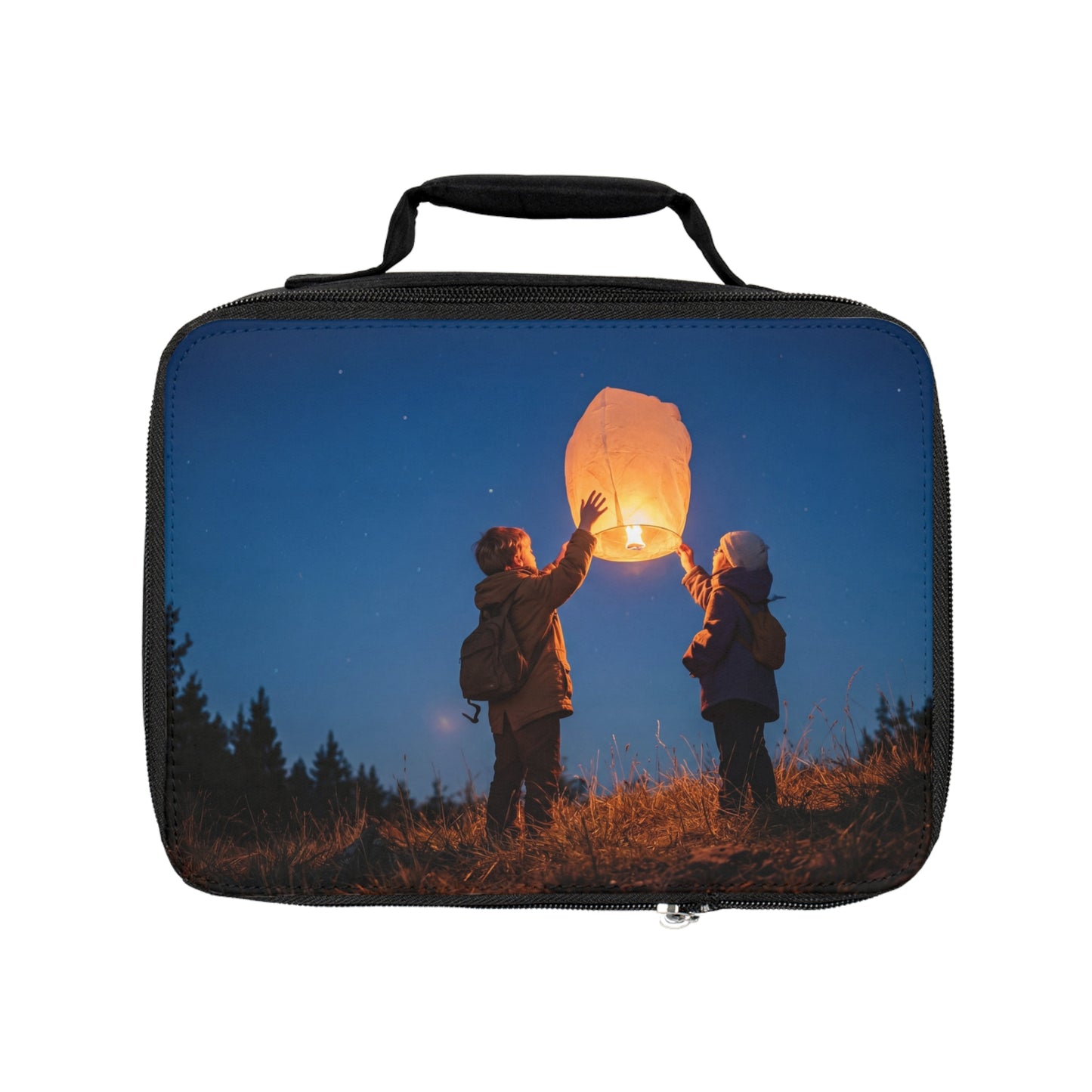 Starlit Lantern Lunch Bag – Shared Wishes Under the Twilight Sky