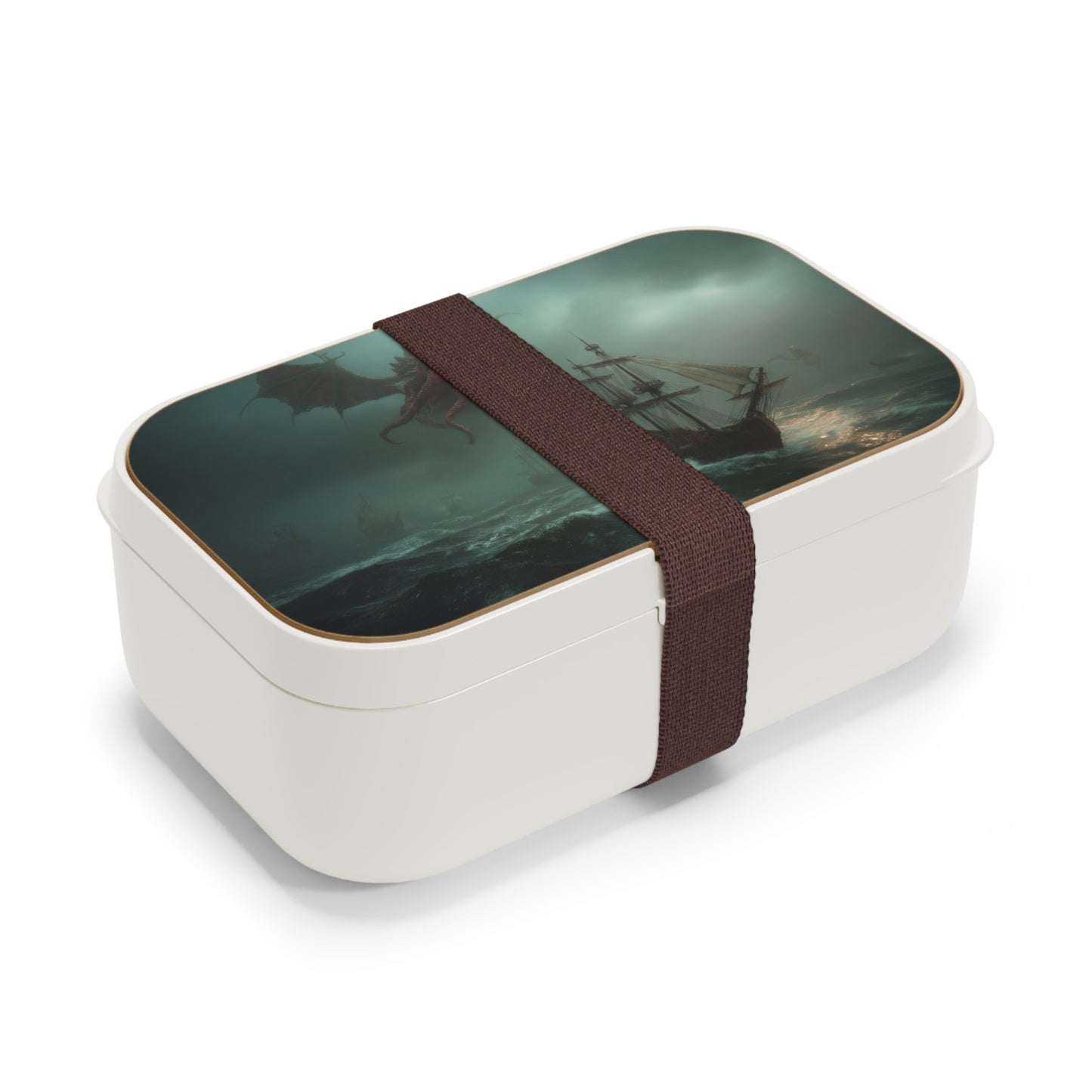 Red Dragon Octopus Bento Lunch Box – Crimson Leviathan Storm Seascape