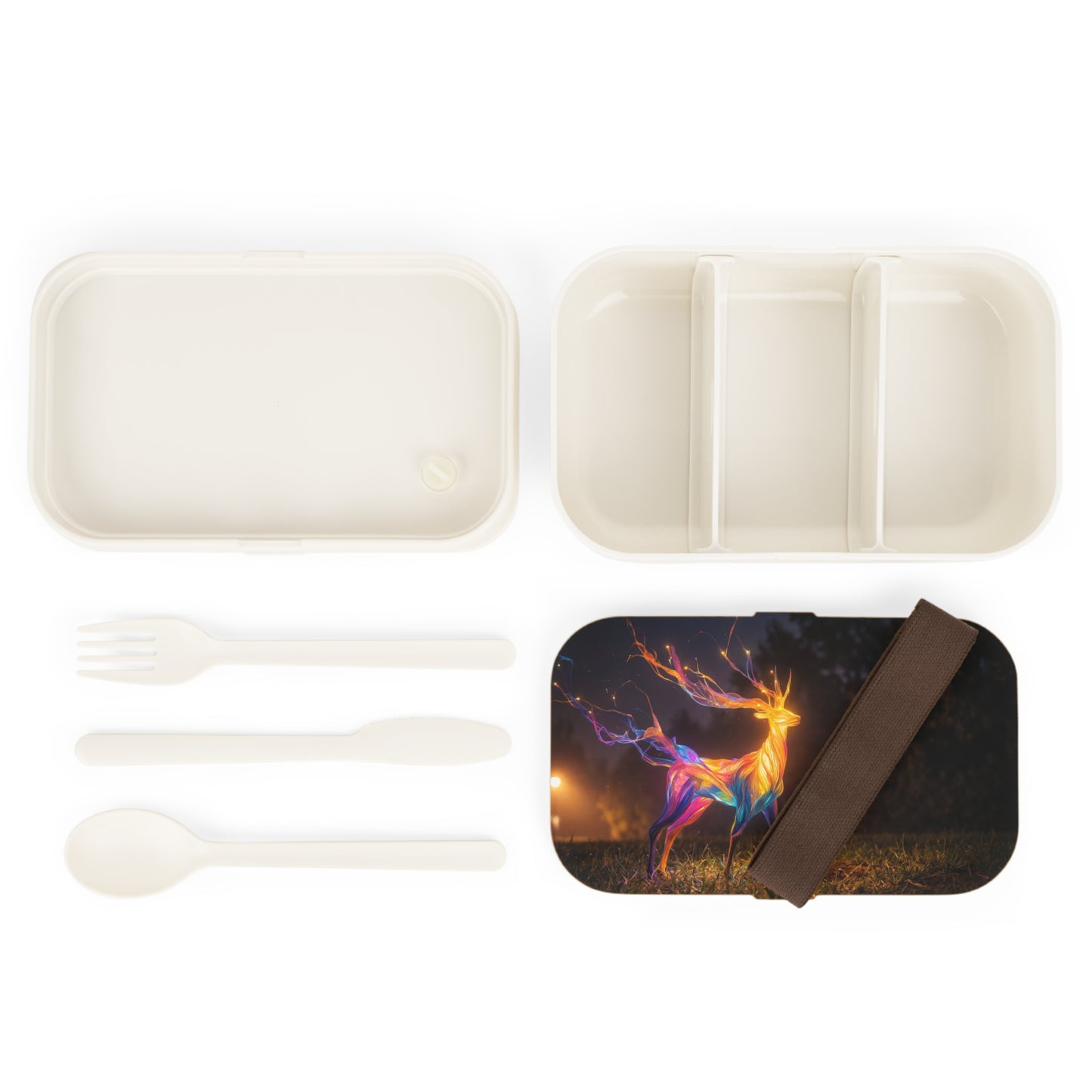 Prism Deer Bento Lunch Box – Twilight Rainbow Guardian
