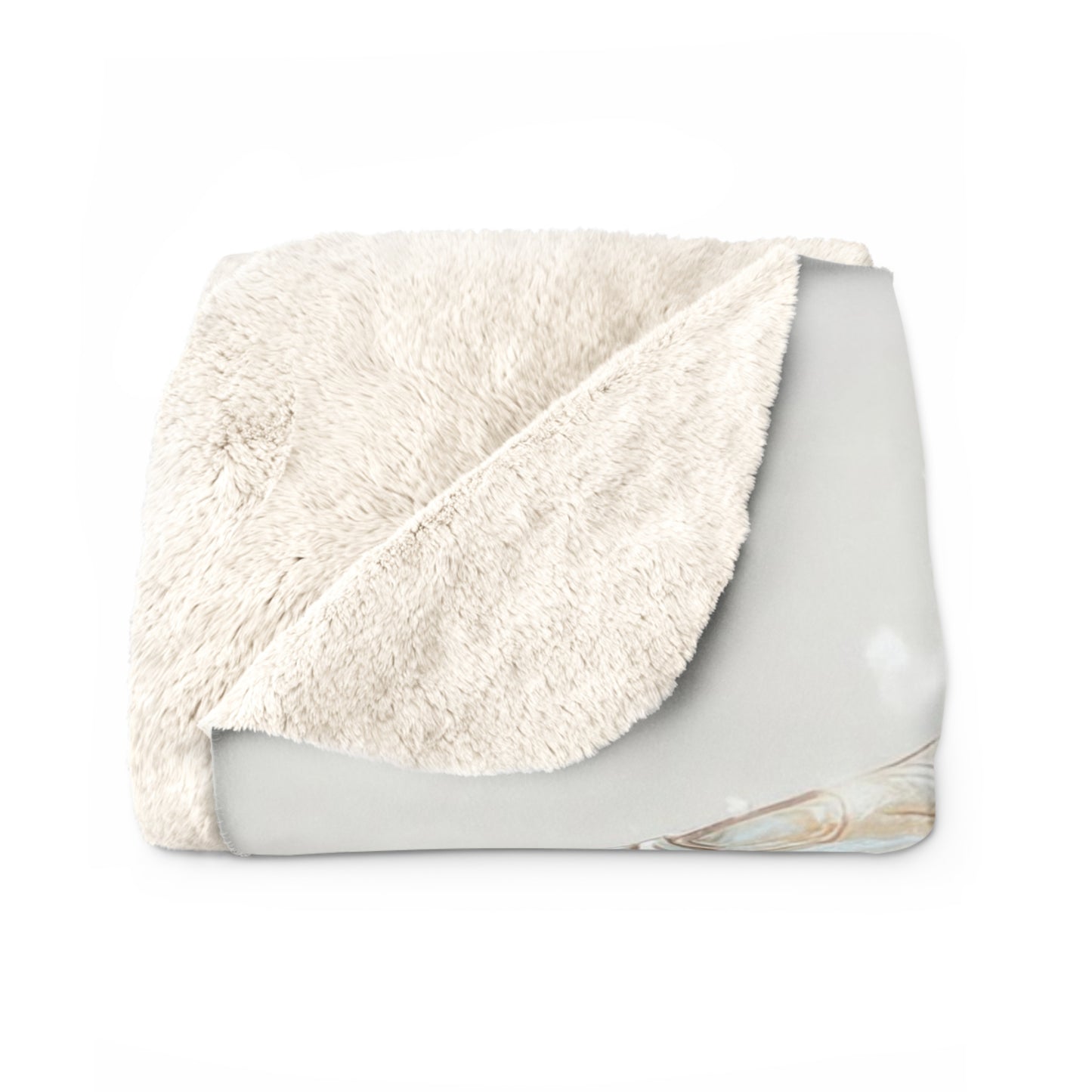 Child Riding Koi Sherpa Fleece Blanket – Gentle Guardian Journey