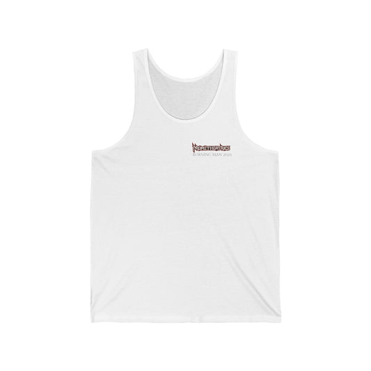 White Tank Top with "Prometheatics" Logo