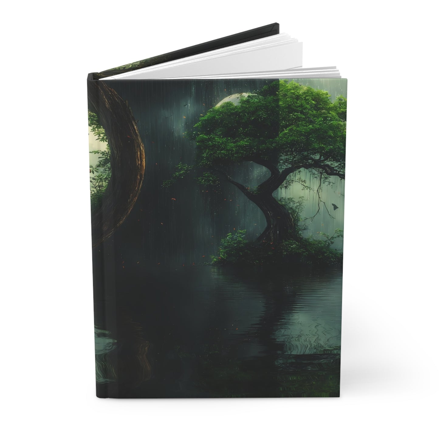 Circular Tree Portal Hardcover Journal Matte – Whispering Grove Reflections
