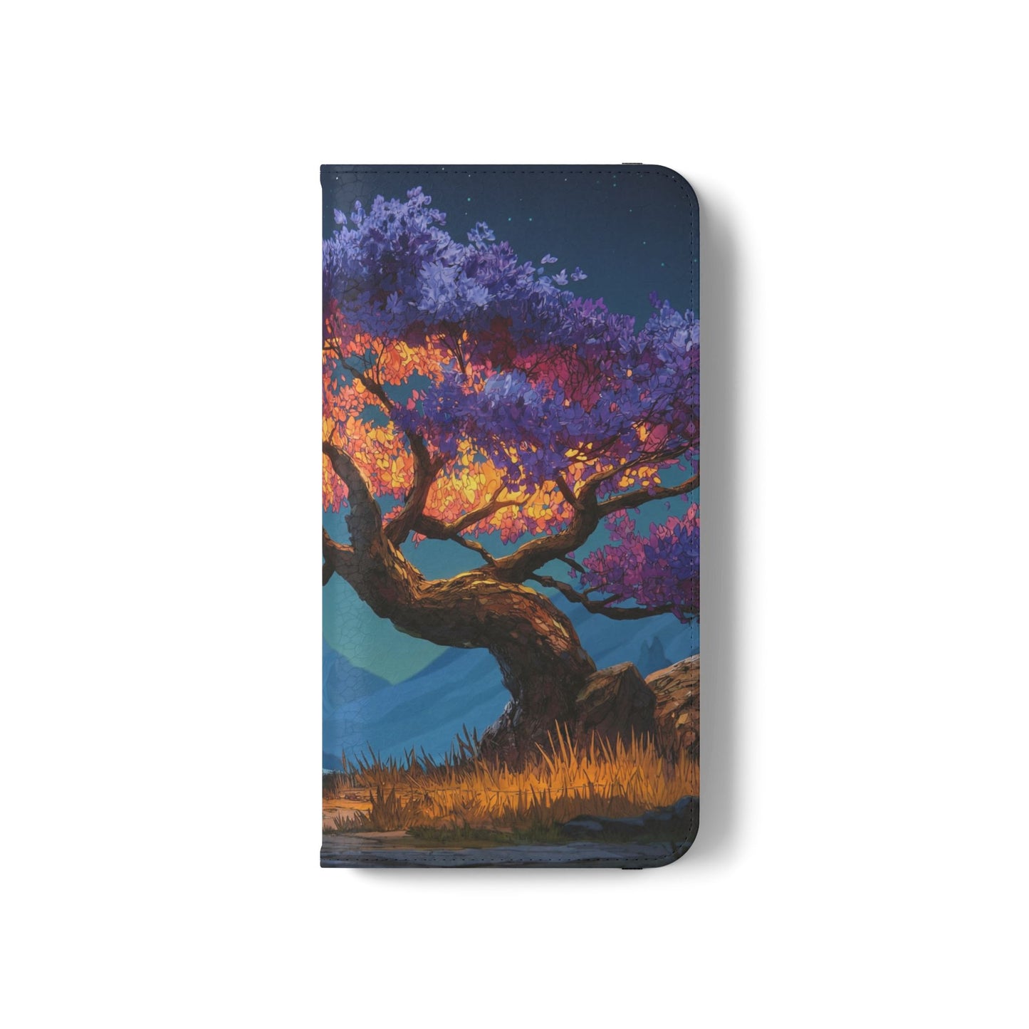 Violet Flame Tree Flip Cases – Twilight Mountain Glow Case