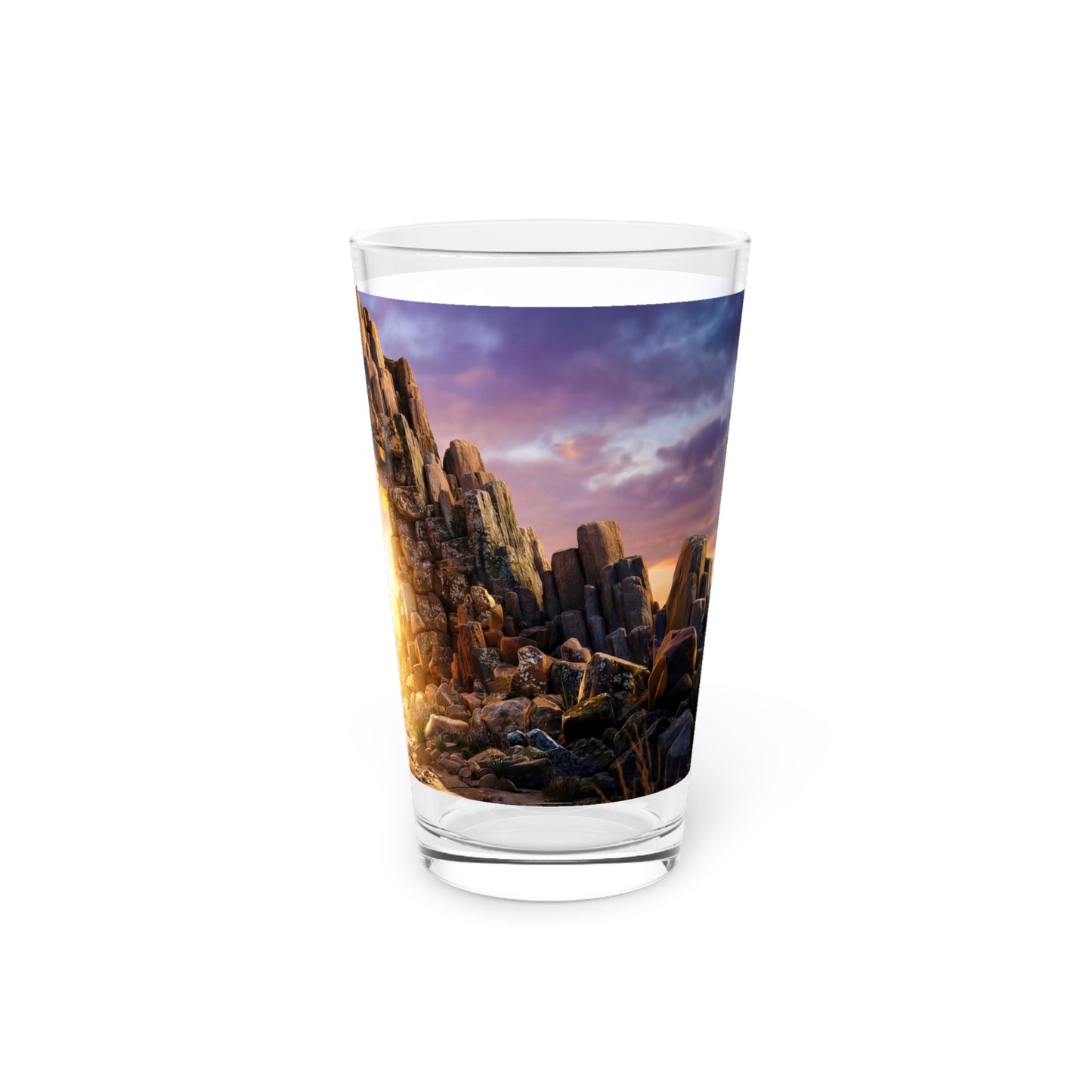 Celestial Stone Archway Pint Glass – Gateway to Golden Light