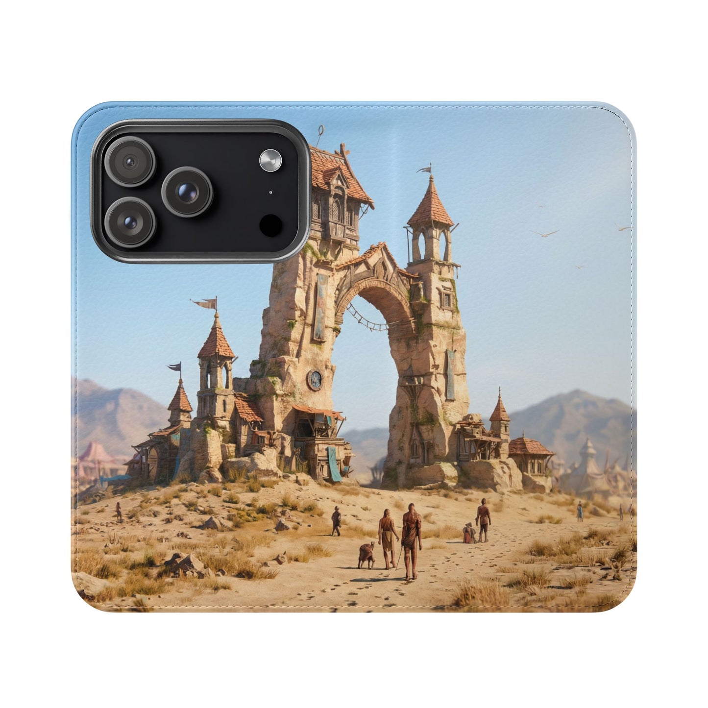 Desert Sentinel Gate Flip Cases – Weathered Archway Journey