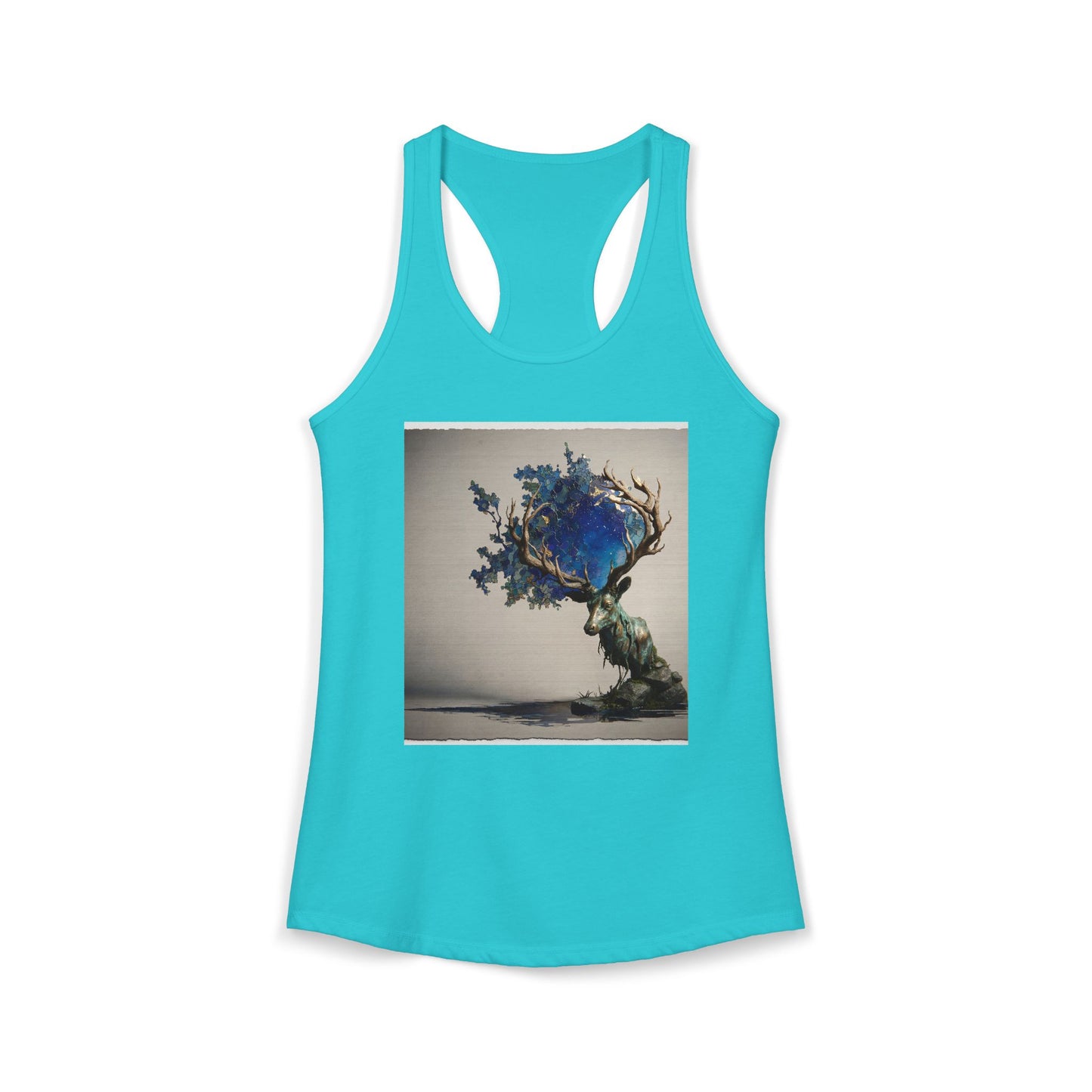 Forest Sentinel Women's Ideal Racerback Tank – Mossy Antler Guardian