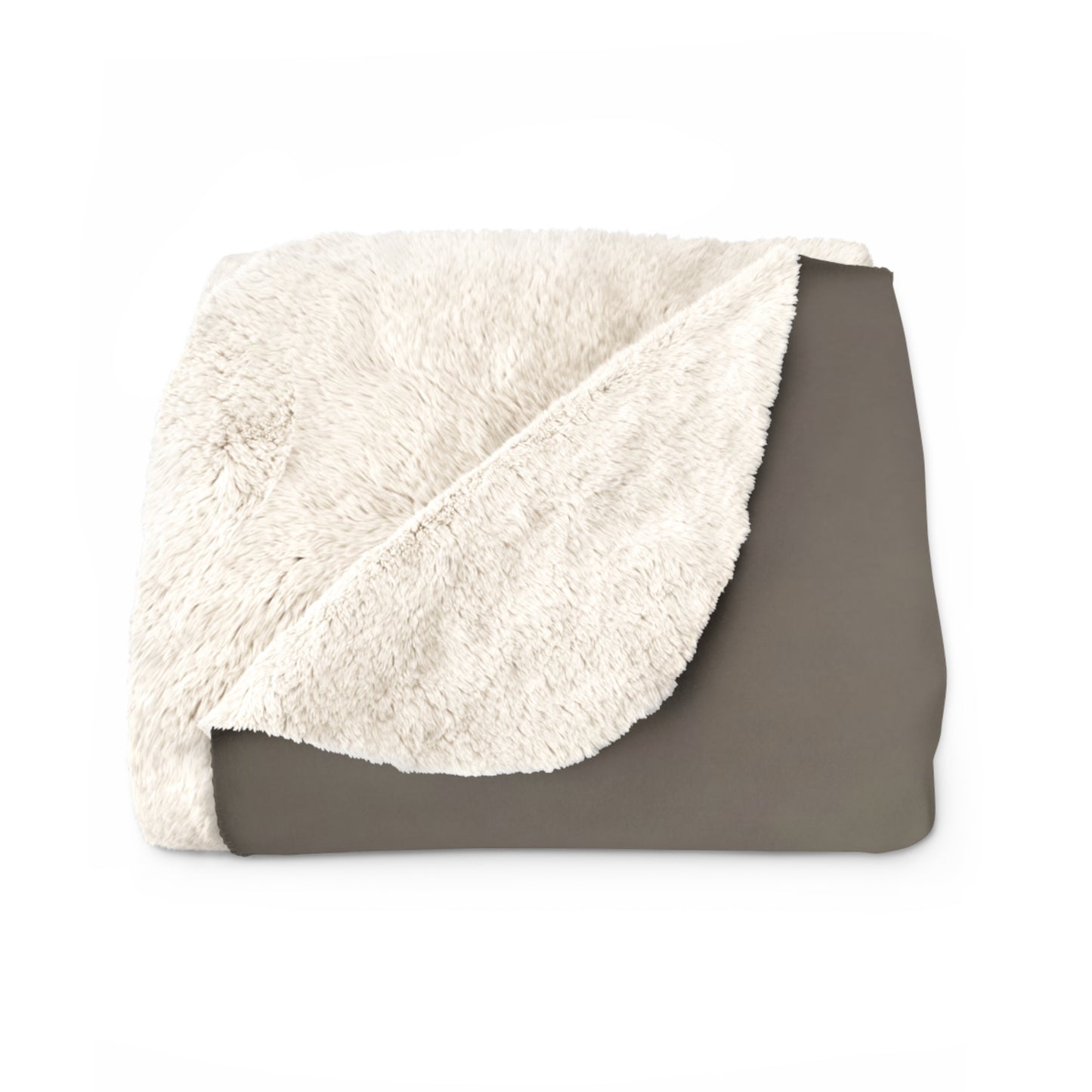 Clockwork Koi Sherpa Fleece Blanket – Brass Gears and Luminous Blue Fin