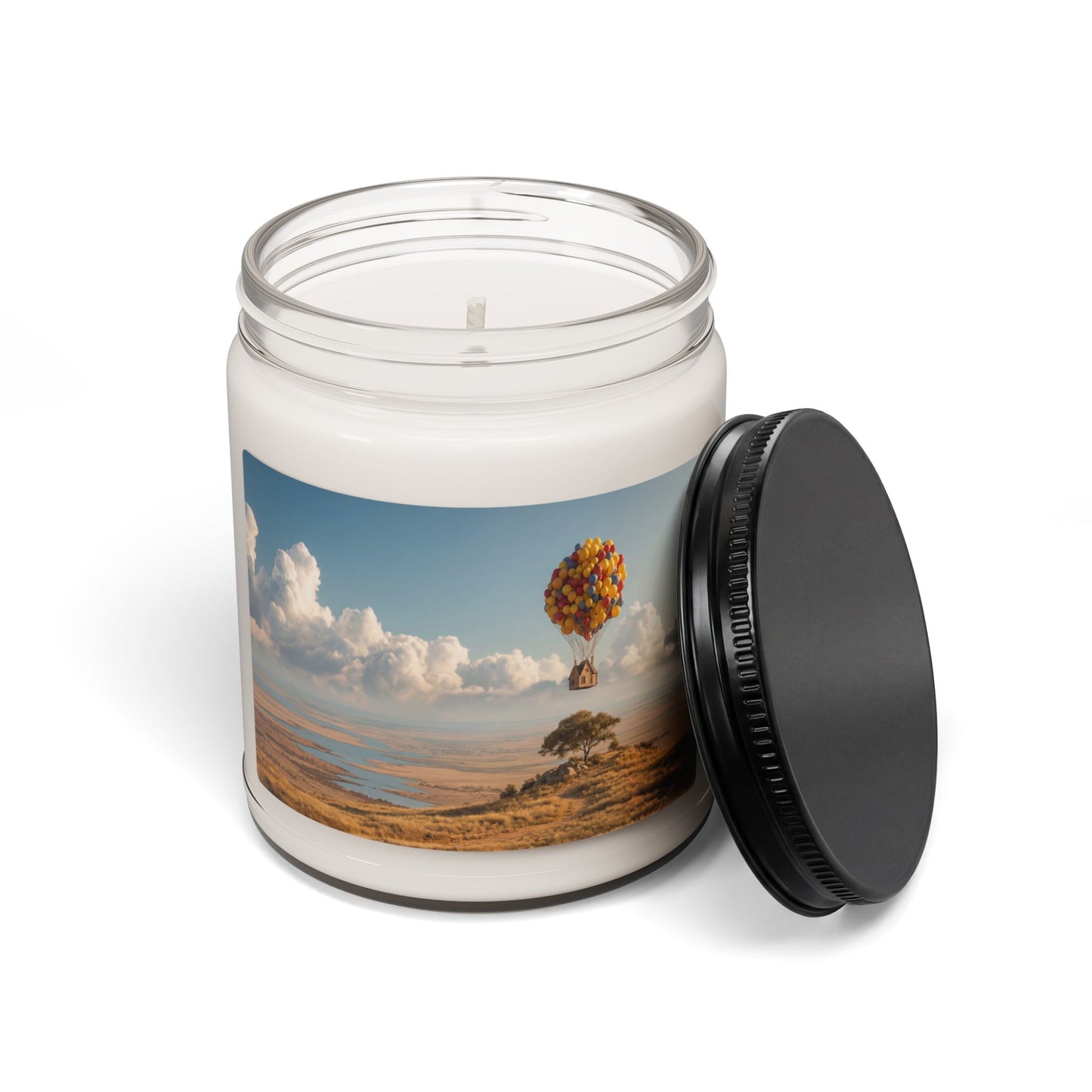 House of Balloons Scented Soy Candle, 9oz – Floating Home Over Golden Plains