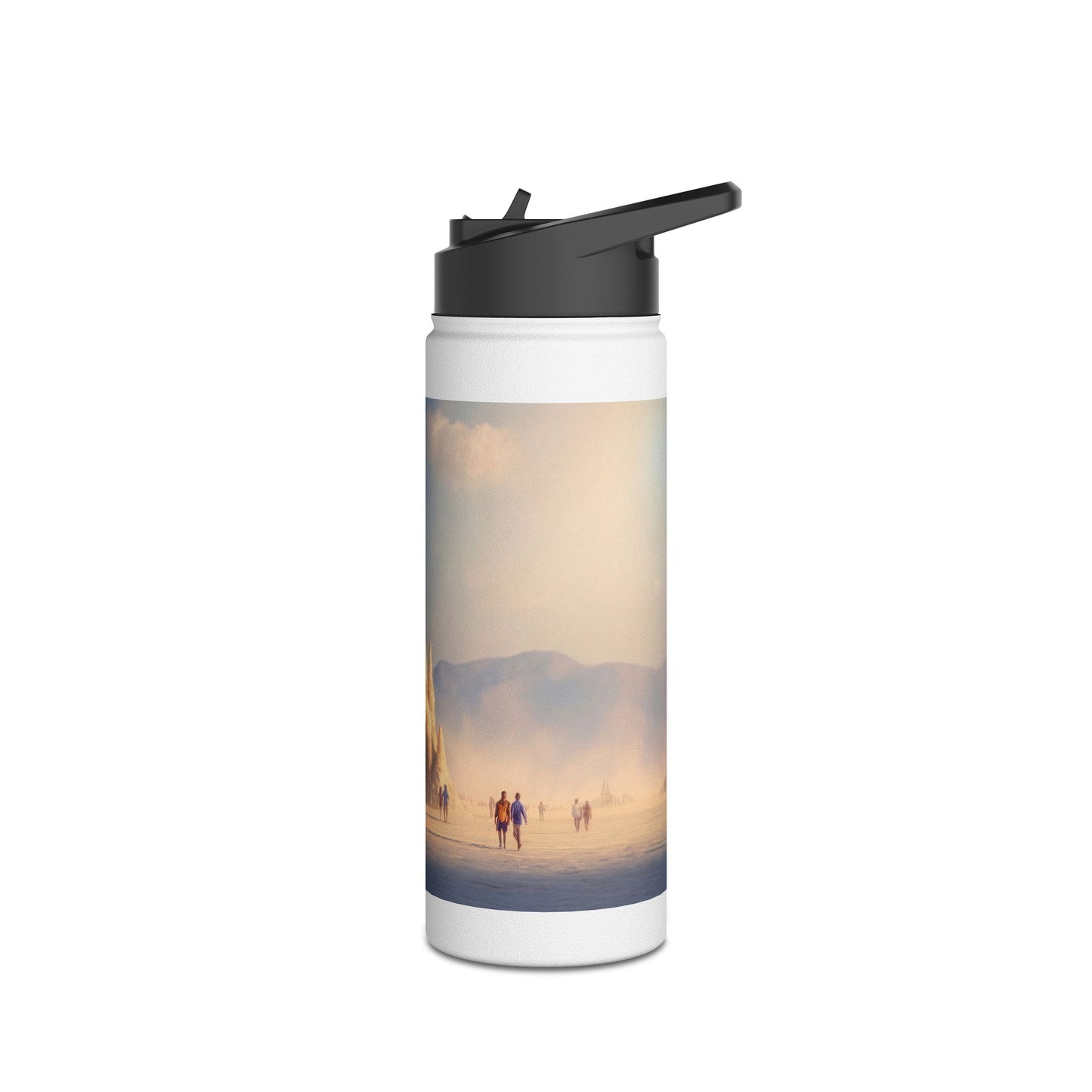 Desert Cathedral Water Bottle – Sunlit Sandstone Sanctuary