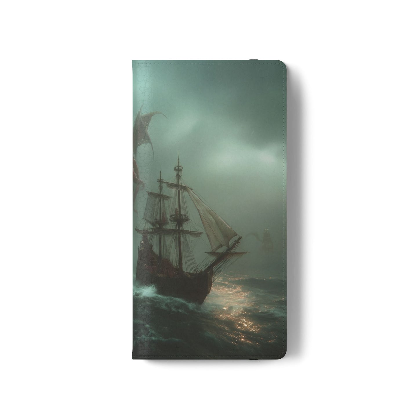 Leviathan Dragon Flip Cases – Crimson Sentinel at Sea