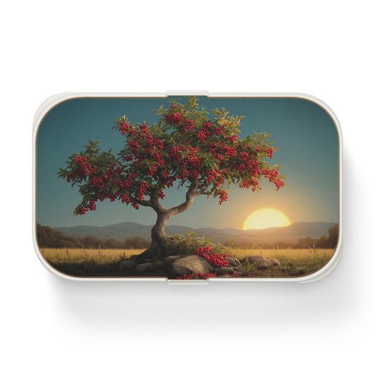 Crimson Berry Tree Bento Lunch Box – Sunset Harvest in Your Hands