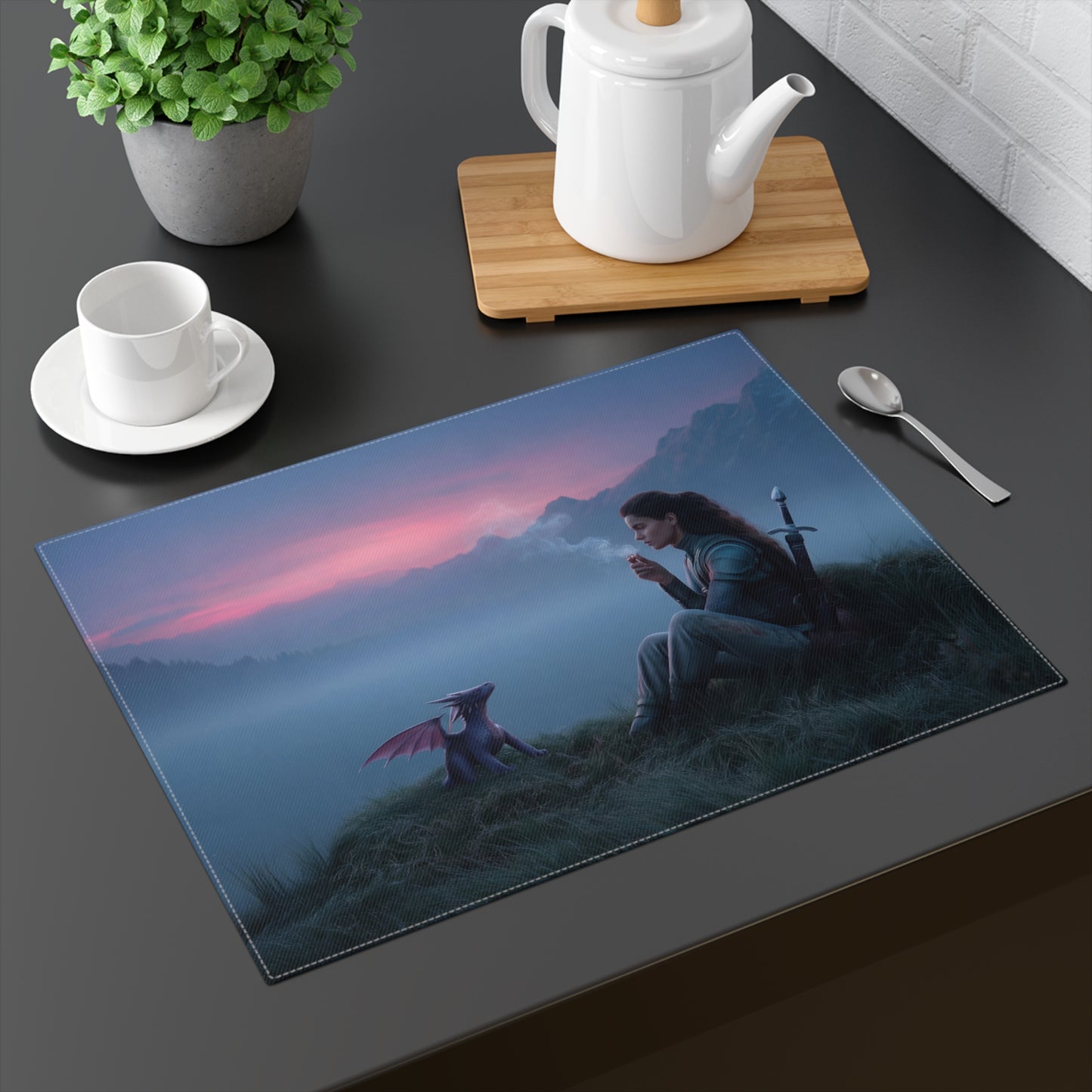 Mountain Sentinel Placemat – Twilight Bond with a Dragon Companion