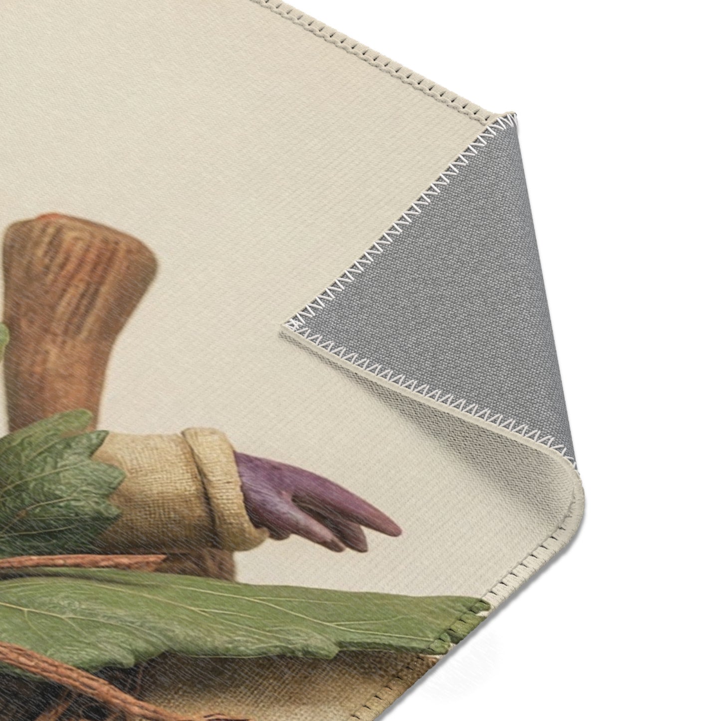 Purple Eggplant Guardian Area Rug – Leafy Harvest Adventure