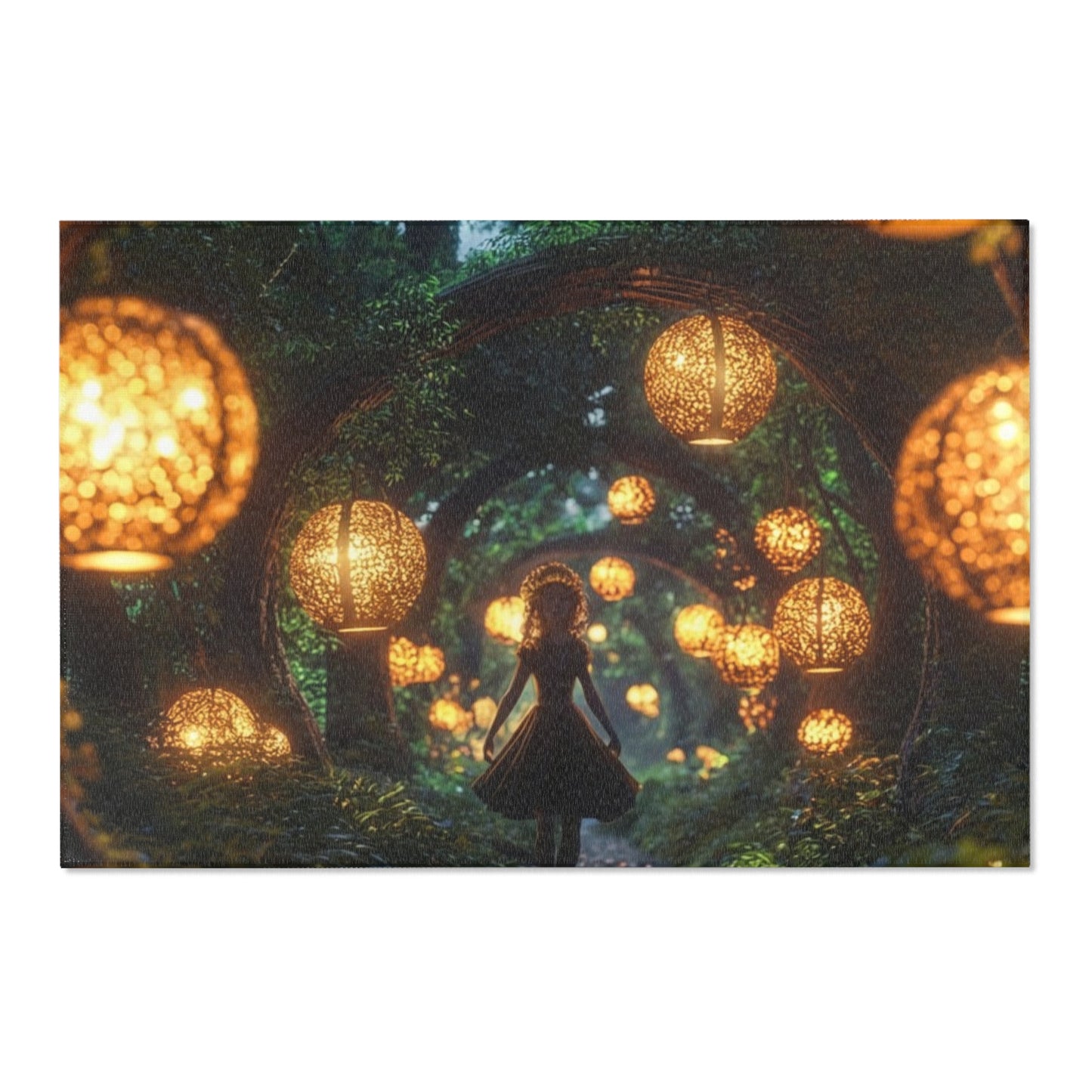 Lantern Grove Area Rug – Whispering Path Through Ancient Trees