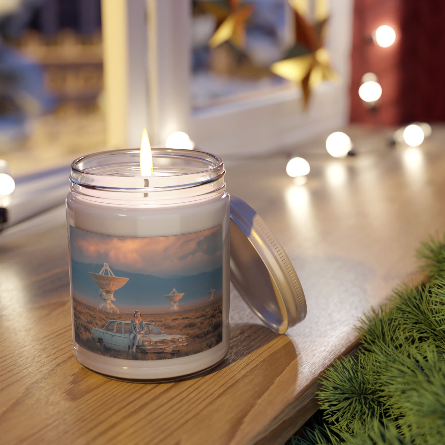Desert Radio Signal Scented Soy Candles with White Lid, 9oz – Sunset Transmission Station