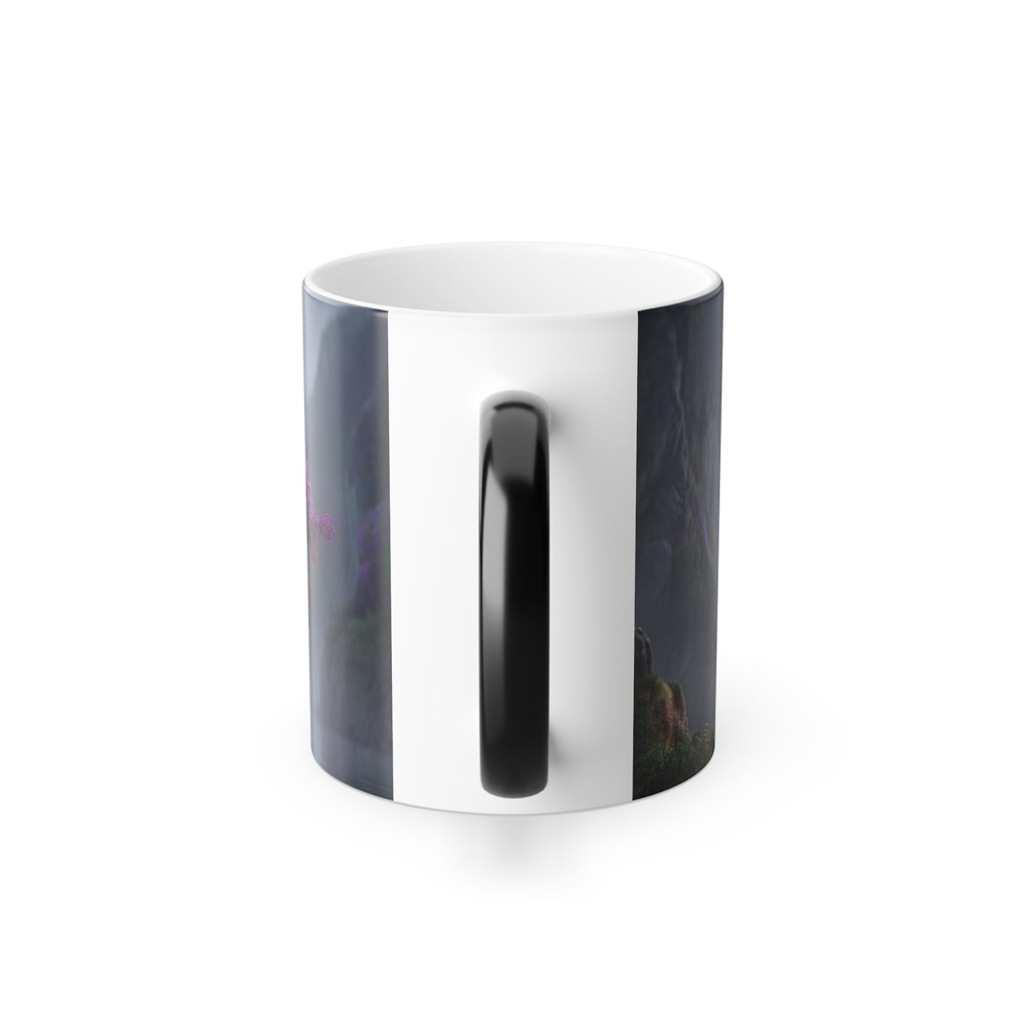 Prism Canopy Color Morphing Mug, 11oz – Rainbow Tree Moonlight Reflection