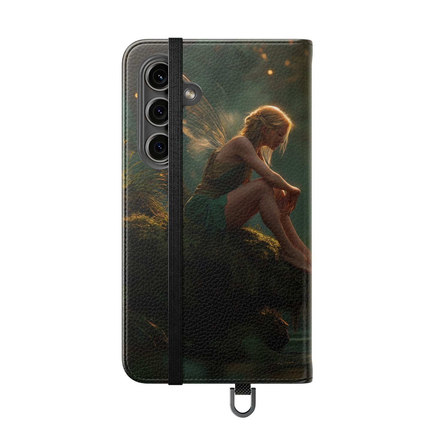 Mossy Bank Fairy Flip Cases – Golden Hour Sentinel Portrait