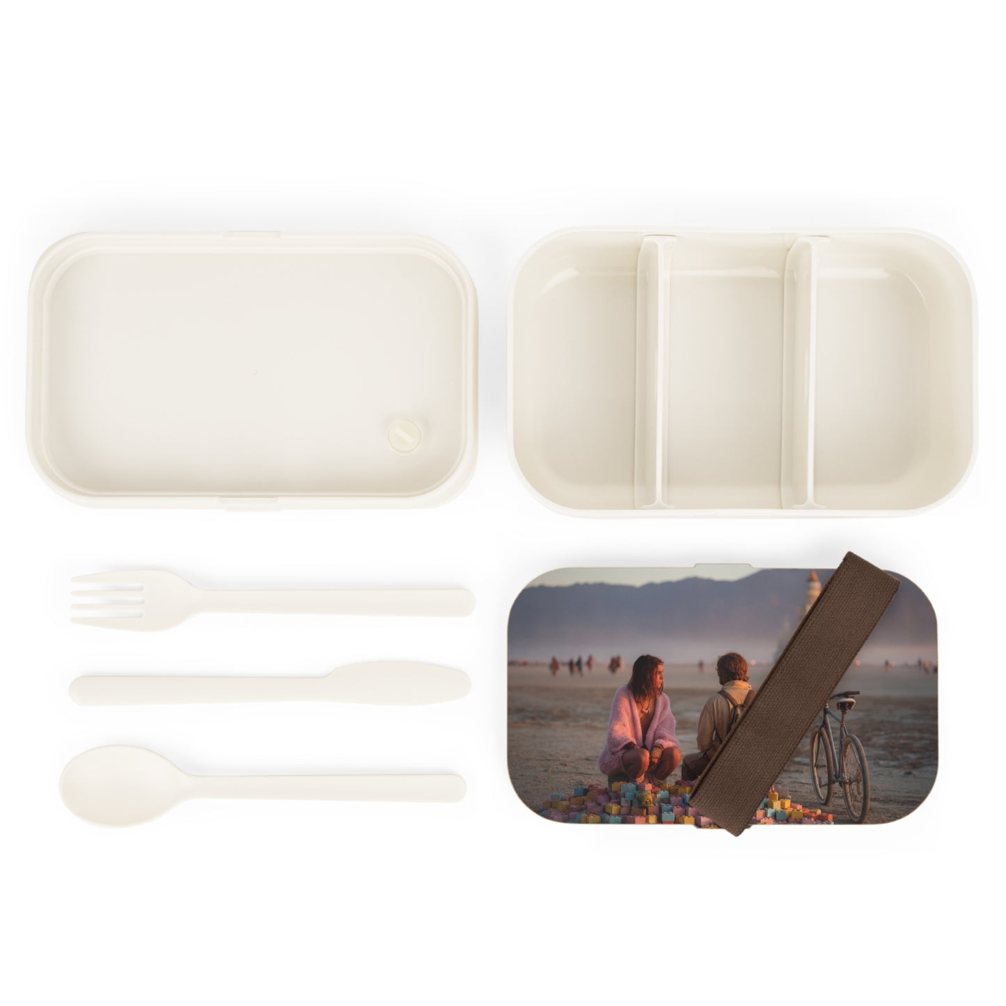 Desert Castle Builders Bento Lunch Box – Sunset Playtime with Friends