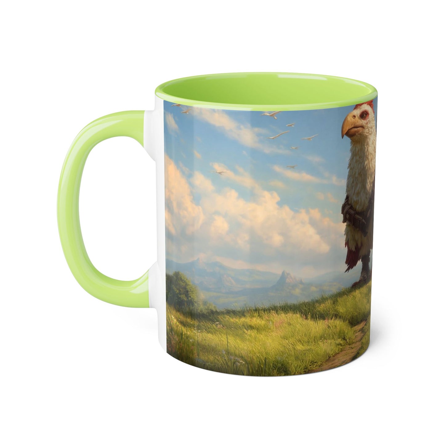 Titan Hawk Accent Mugs, 11oz – Mythic Riders on Sunlit Peak