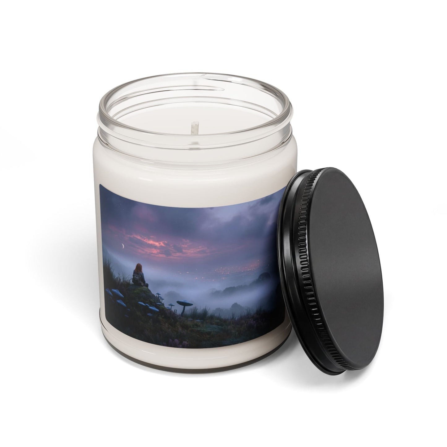 Moonlit Mycelium Scented Soy Candle, 9oz – Whispering Hilltop Solitude