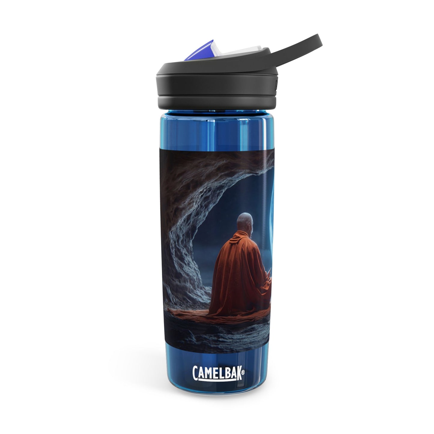 Moonlit Meditation Monk CamelBak Eddy® Water Bottle, 20oz\25oz – Stillness Under the Celestial Eye