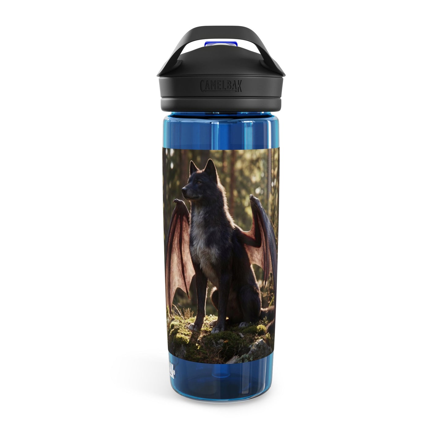 Forest Dragon Wolf CamelBak Eddy® Water Bottle, 20oz\25oz – Twilight Guardian of the Mossy Glade