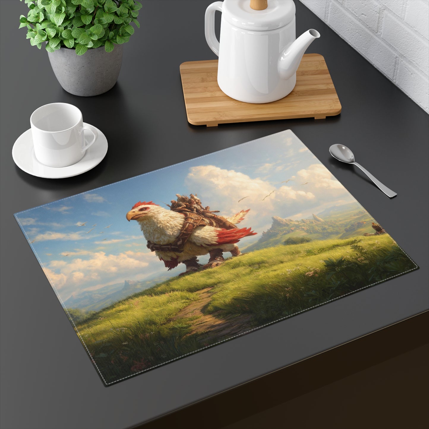Giant Roc Pathfinder Placemat – Sunlit Summit Adventure