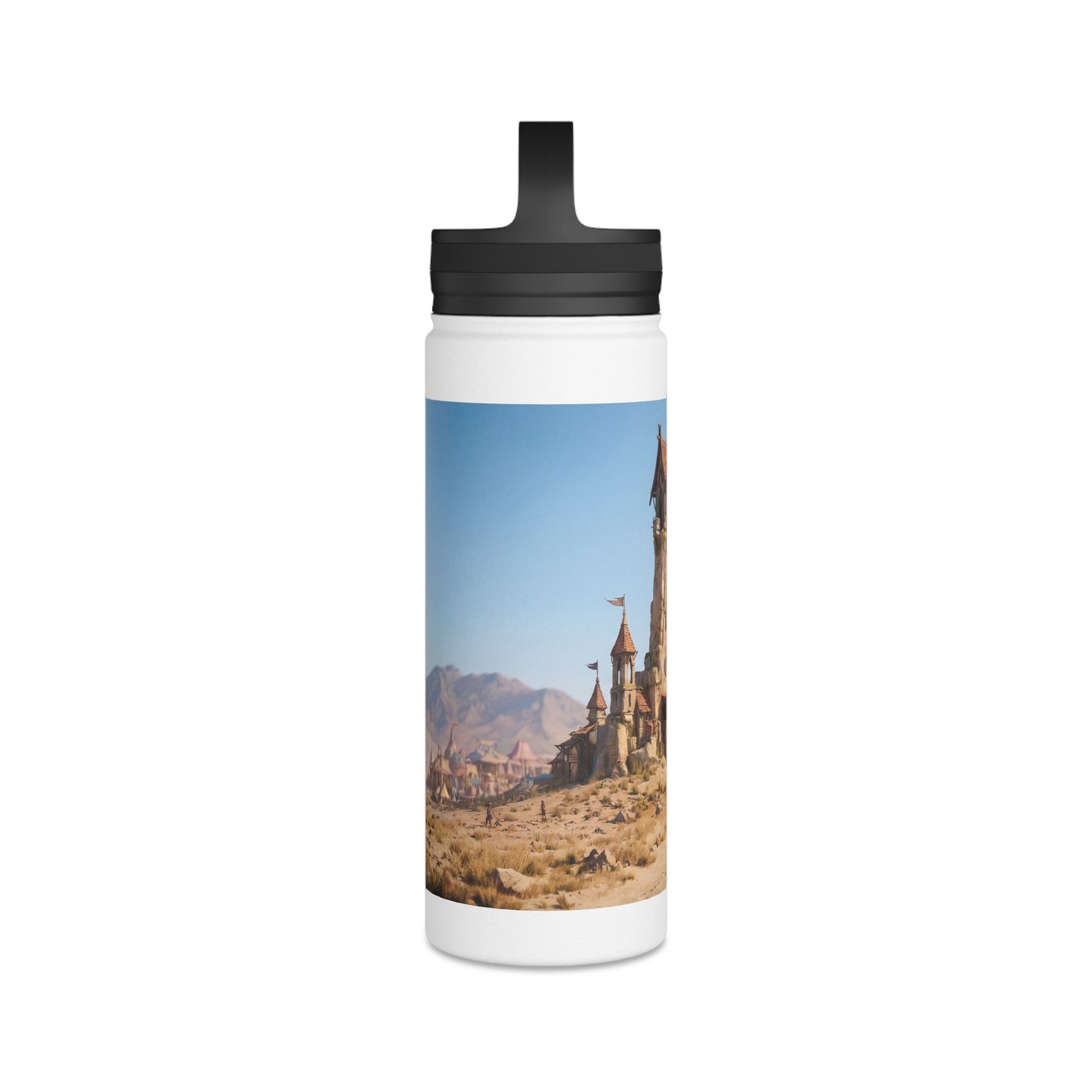 Desert Citadel Water Bottle – Sun-Kissed Oasis Gateway