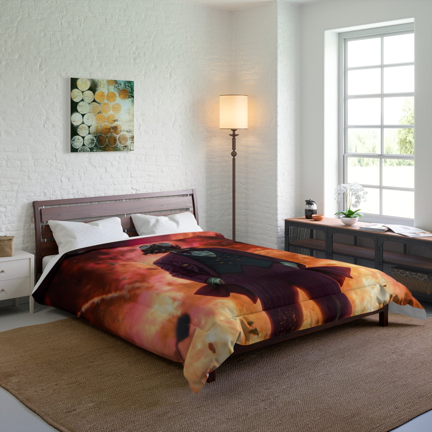 Crimson Sky Conductor Comforter – Explosive Symphony in Velvet