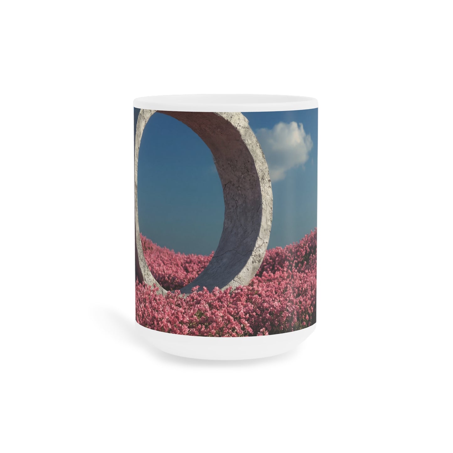 Stone Ring in Pink Bloom Ceramic Mugs (11oz\15oz\20oz) – Gateway to Quiet Wonder