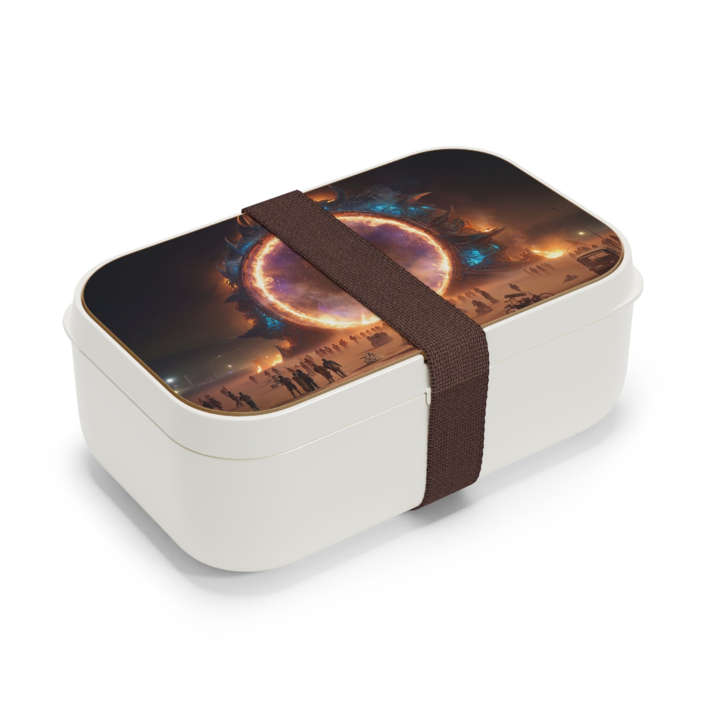 Celestial Gateway Bento Lunch Box – Warm Glow in the Desert Night