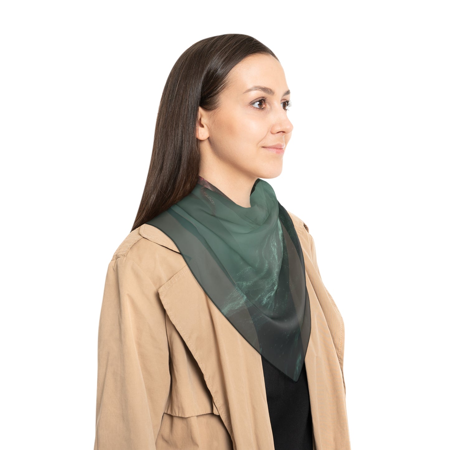 Leviathan’s Wrath Poly Scarf – Storm-Scarred Ship & Crimson Sky