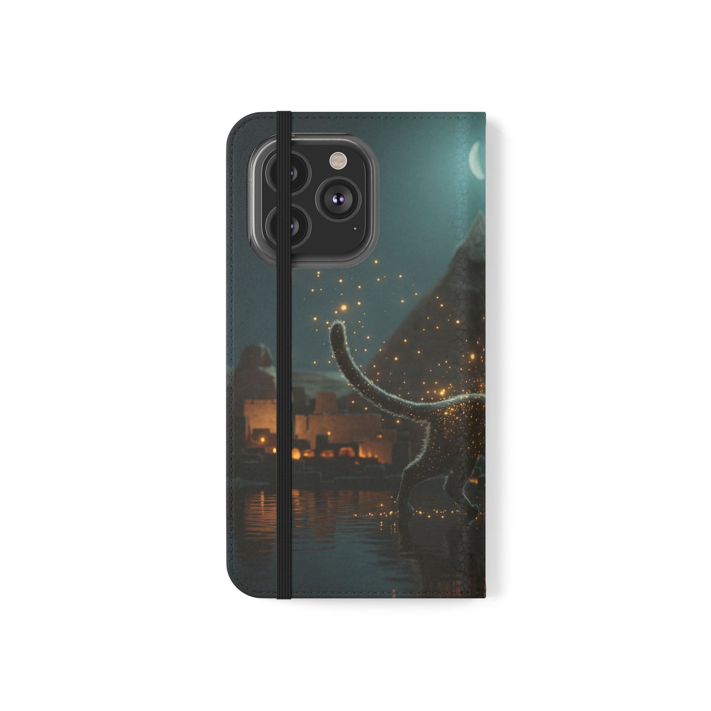 Celestial Vortex Flip Cases – Indigo Cloud Dreamscape