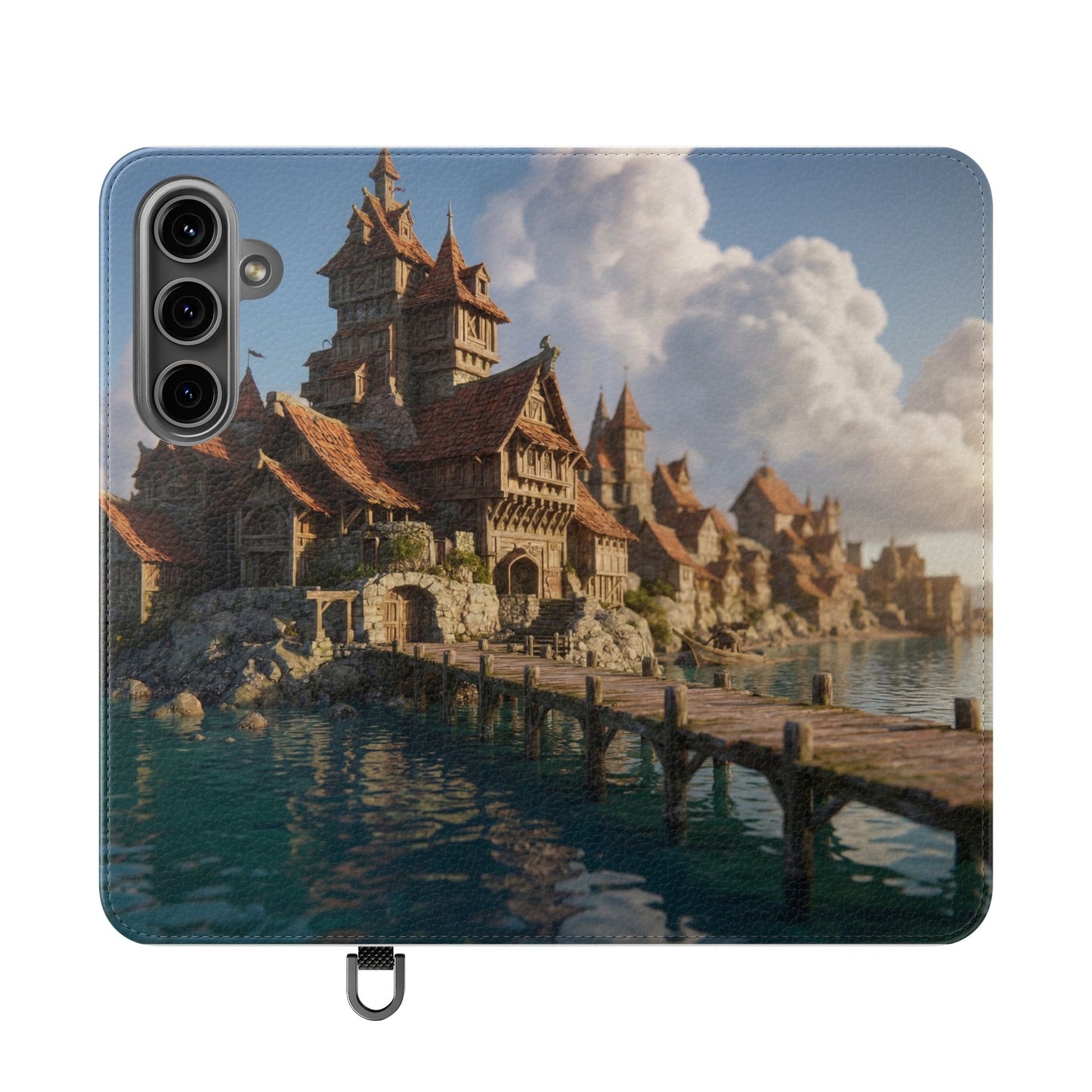Cobblestone Harbor Flip Cases – Timber Town Seaside Walkway