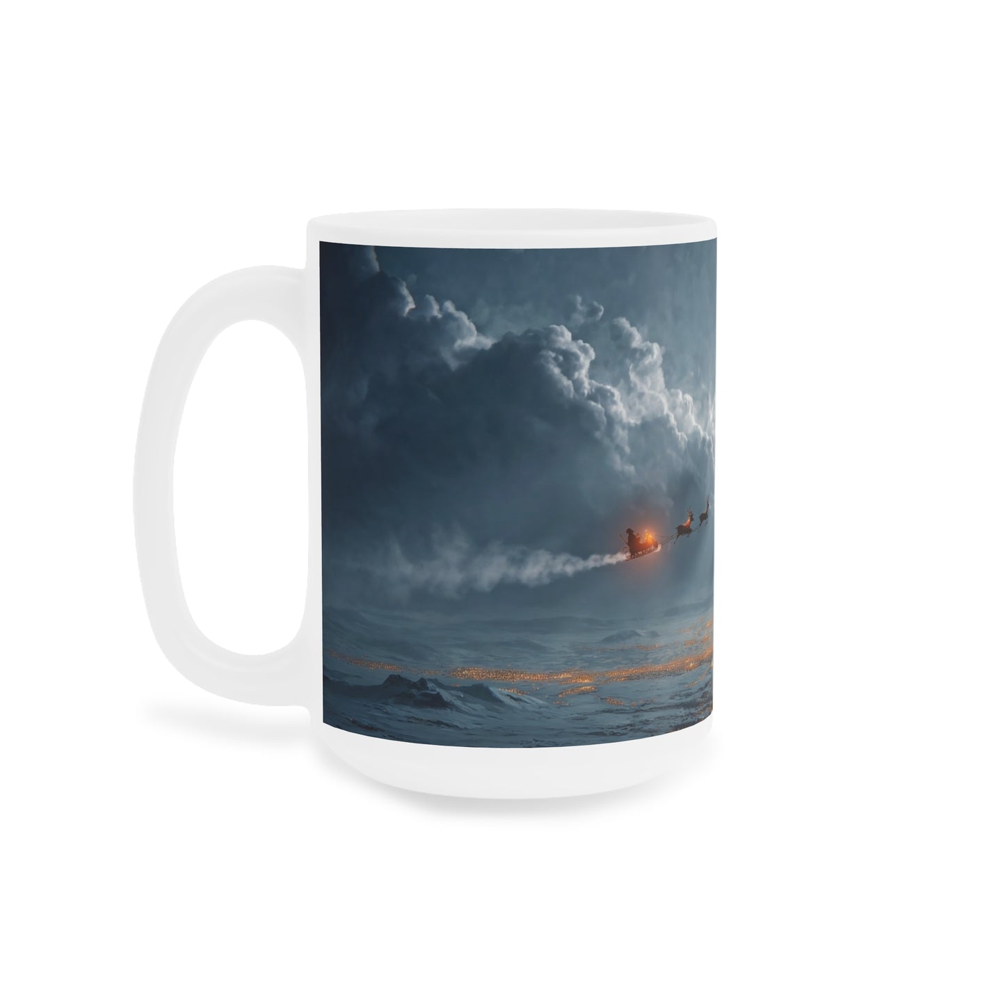 Moonlit Sleigh Ride Ceramic Mugs (11oz\15oz\20oz) – Winter’s Silent Passage