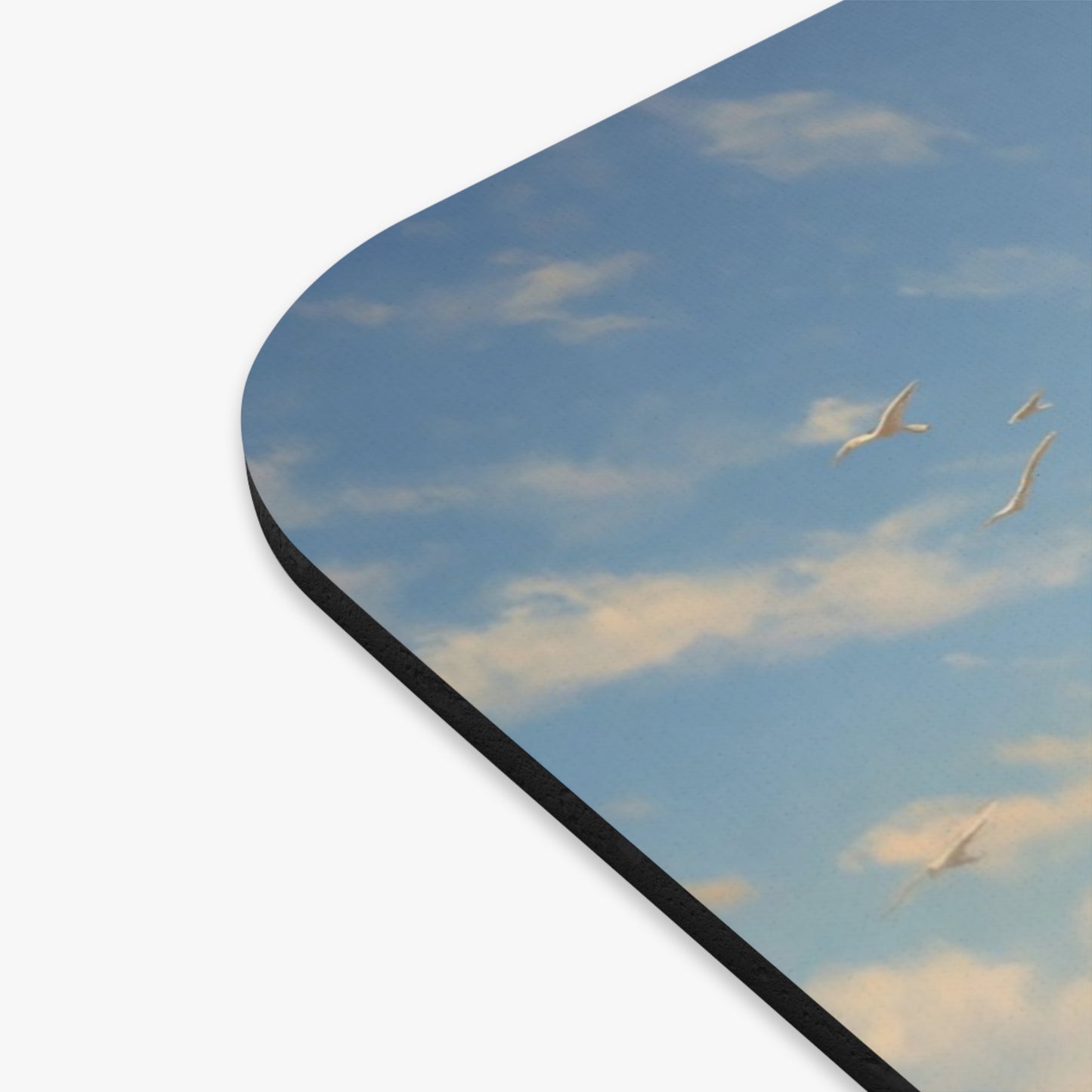 Skybound Sentinel Mouse Pad (Rectangle) – White Eagle and Fellowship on Sunlit Ridge