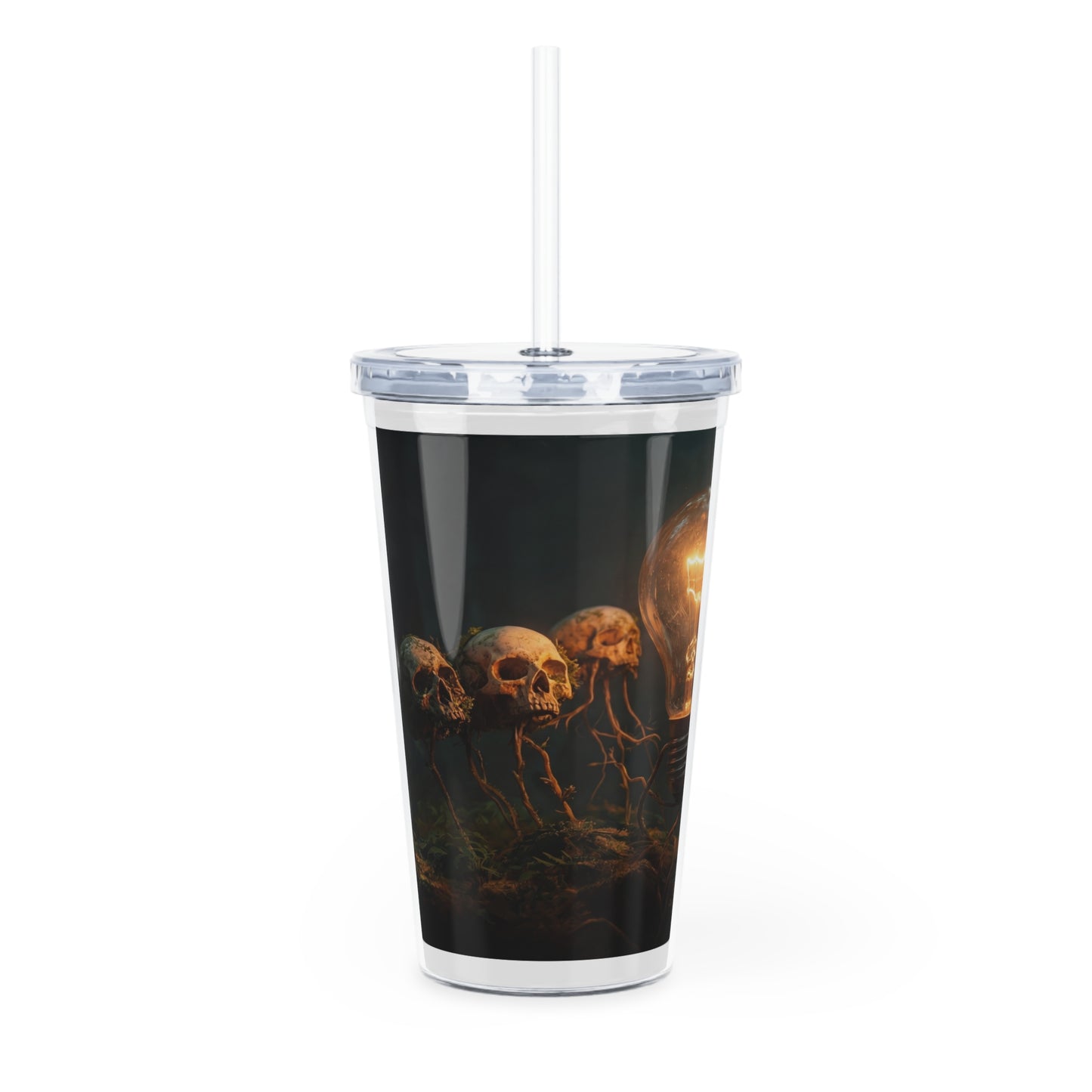 Glimmering Idea Bulb Tumbler with Straw – Forest of Forgotten Thoughts