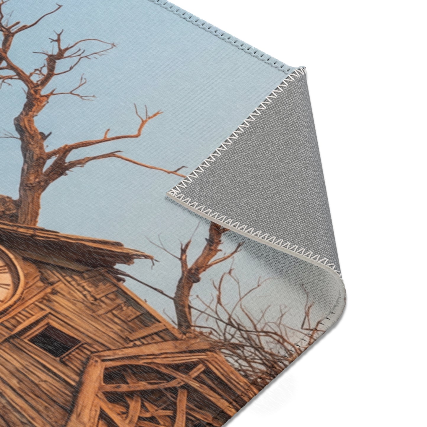 Clock Tower in the Dryland Area Rugs – Timeless Wanderer’s Sanctuary