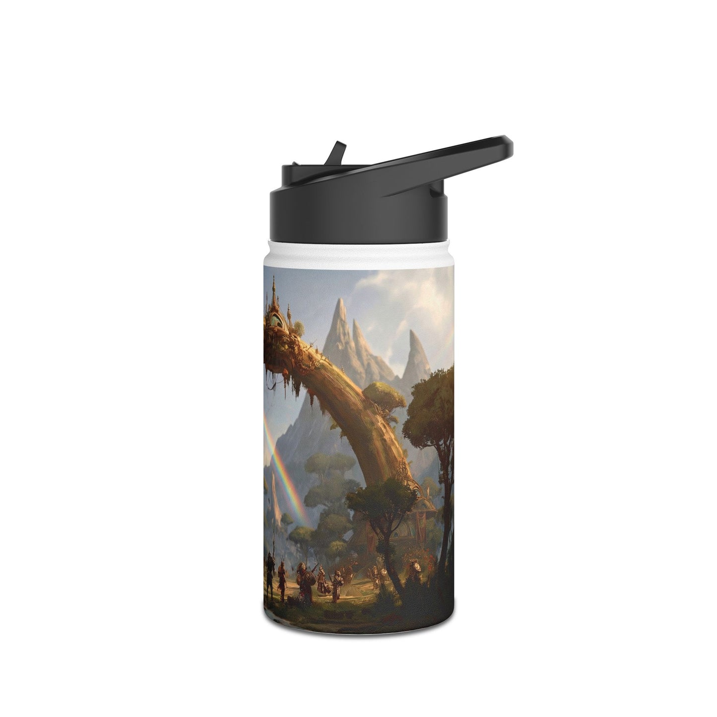 Arcane Grove Gateway Water Bottle – Twin Rainbows Over Living Bridge