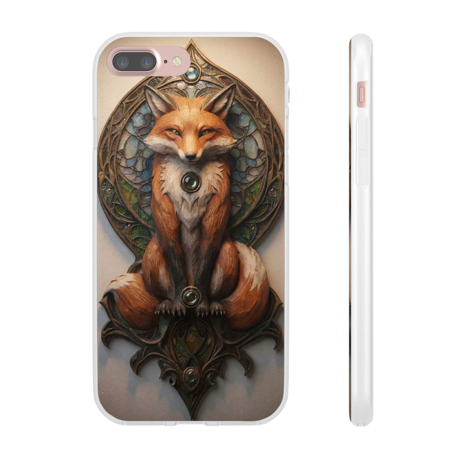 Fox Sentinel Flexi Cases – Amber Glaze and Stained Glass Reverie