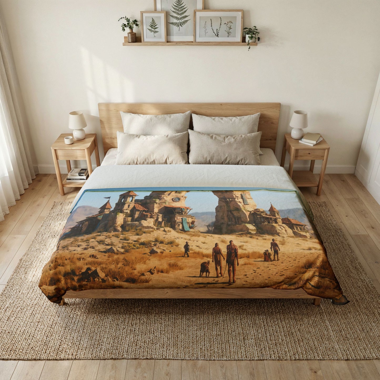 Ancient Archway Cotton Duvet Cover – Desert Sentinel Gateway